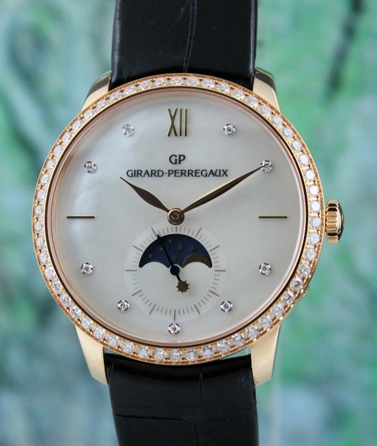 (image for) Girard Perregaux 18K Rose Gold 1966 Moonphase Automatic Watch / 49524